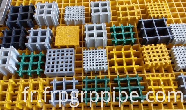 50 * 50 mm en fibre de verre FRP GRATING FRP GRATIN